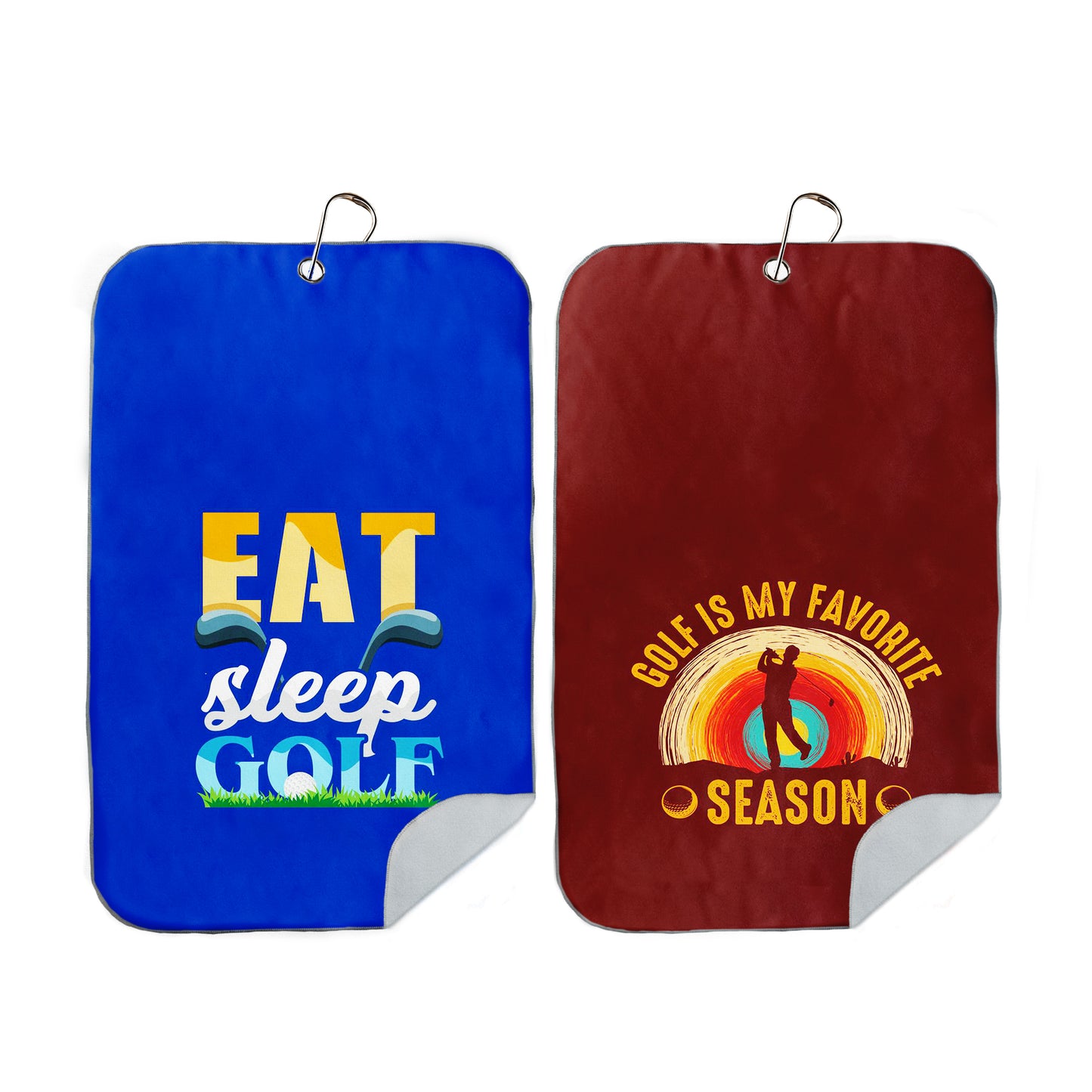 Eat Sleep Golf Golf Towel Set of 2