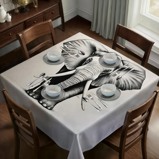 Ebony Giant Square Tablecloth by Nathan Pieterse