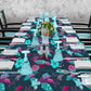 Eccentric Floral on Dark Green 3m Rectangle Tablecloth