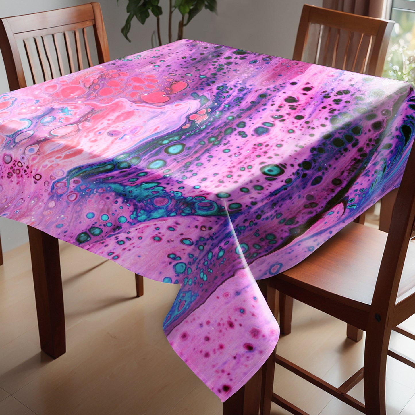 Echoed Fragments Square Tablecloth