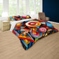 Echoes of Geometry Multicolour Duvet Cover Set