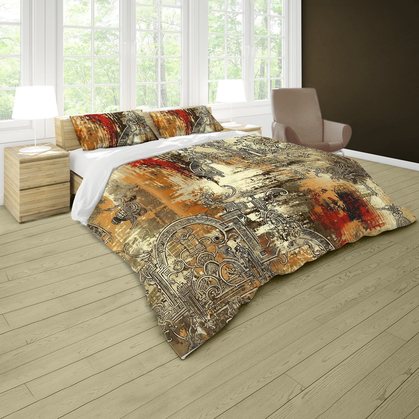 Echoing Currents Duvet Cover Set