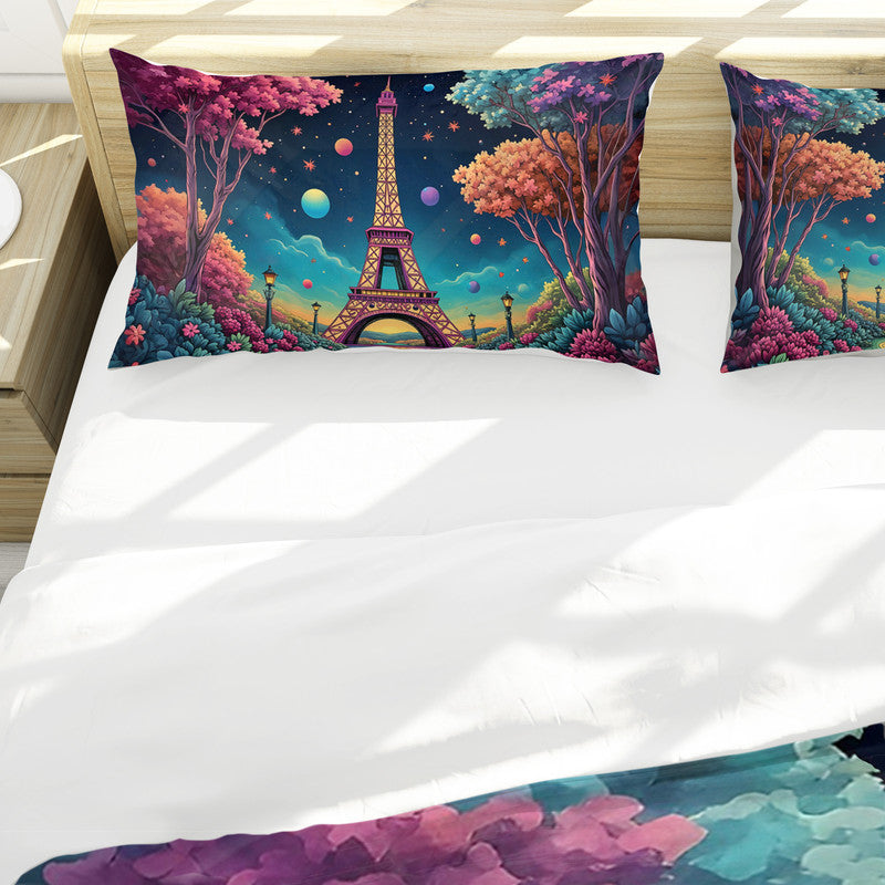 Eiffel in Bloom Duvet Cover Set