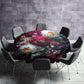 Eksotic Dark Colour Round Tablecloth