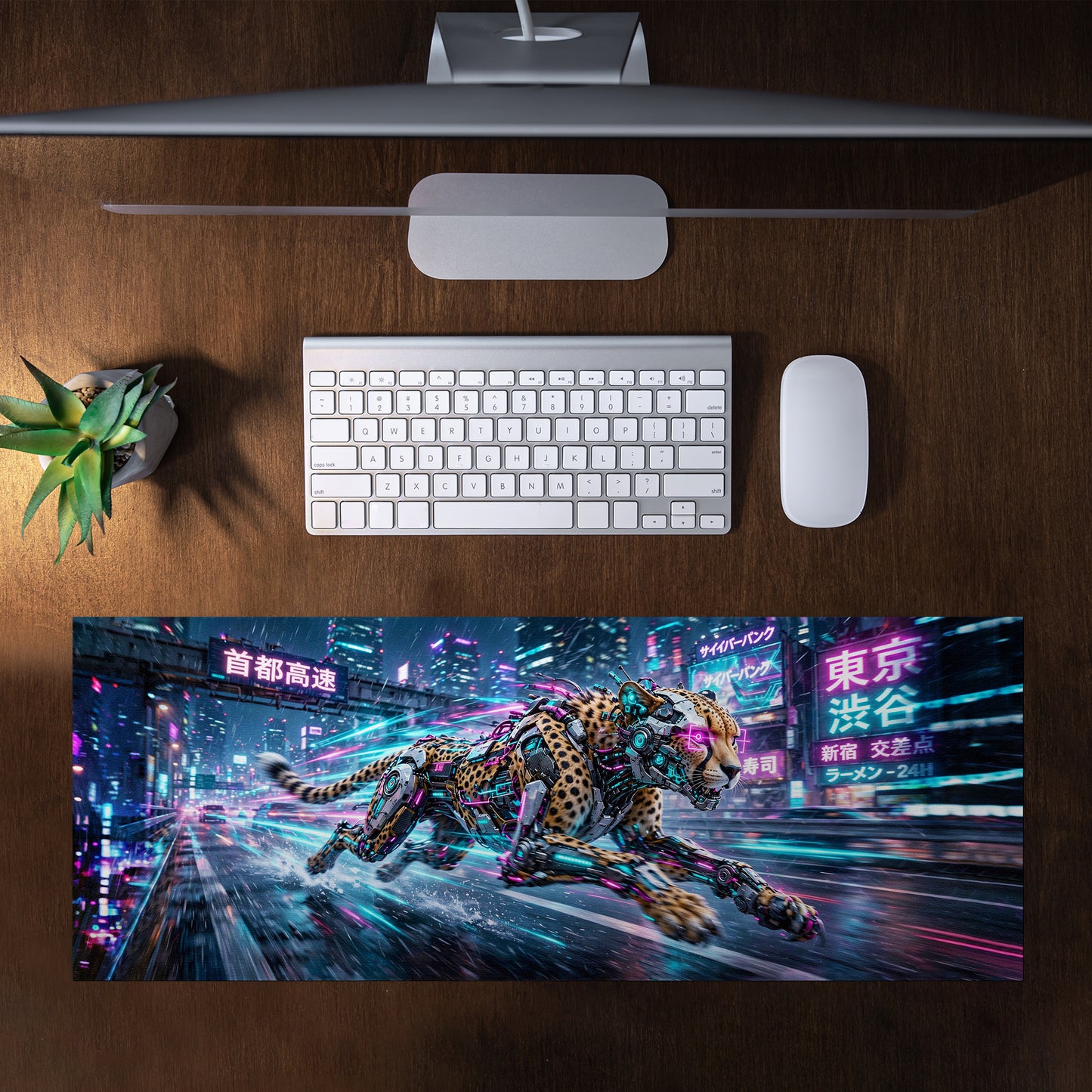 Electric Cheetah Desk Pad