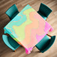 Elegant Flow Square Tablecloth