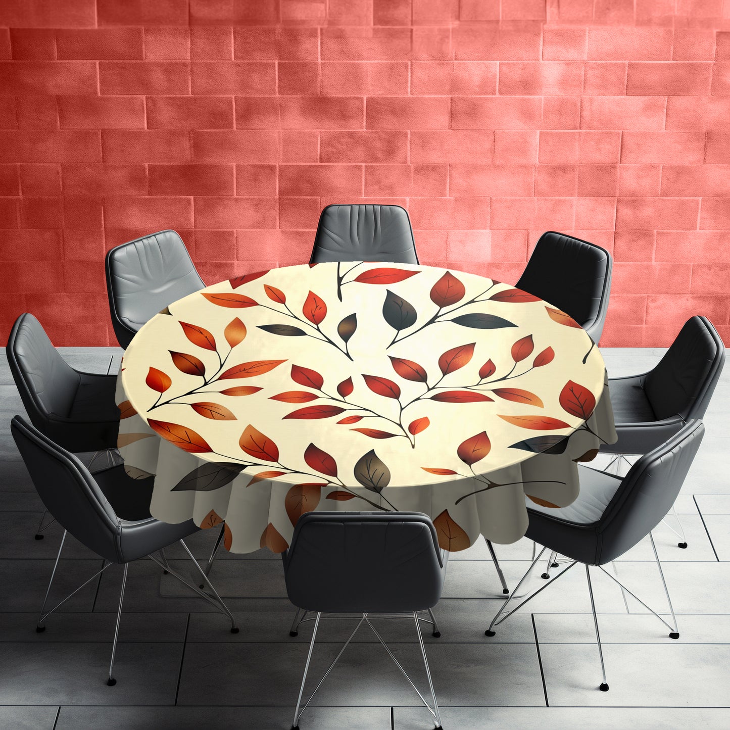 Elegant Branches Round Tablecloth by Wikus Schalkwyk