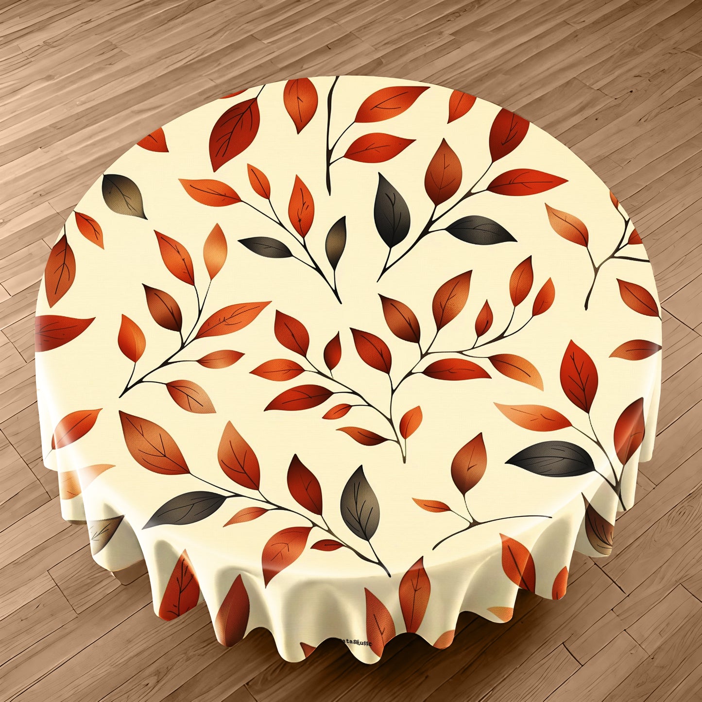 Elegant Branches Round Tablecloth by Wikus Schalkwyk