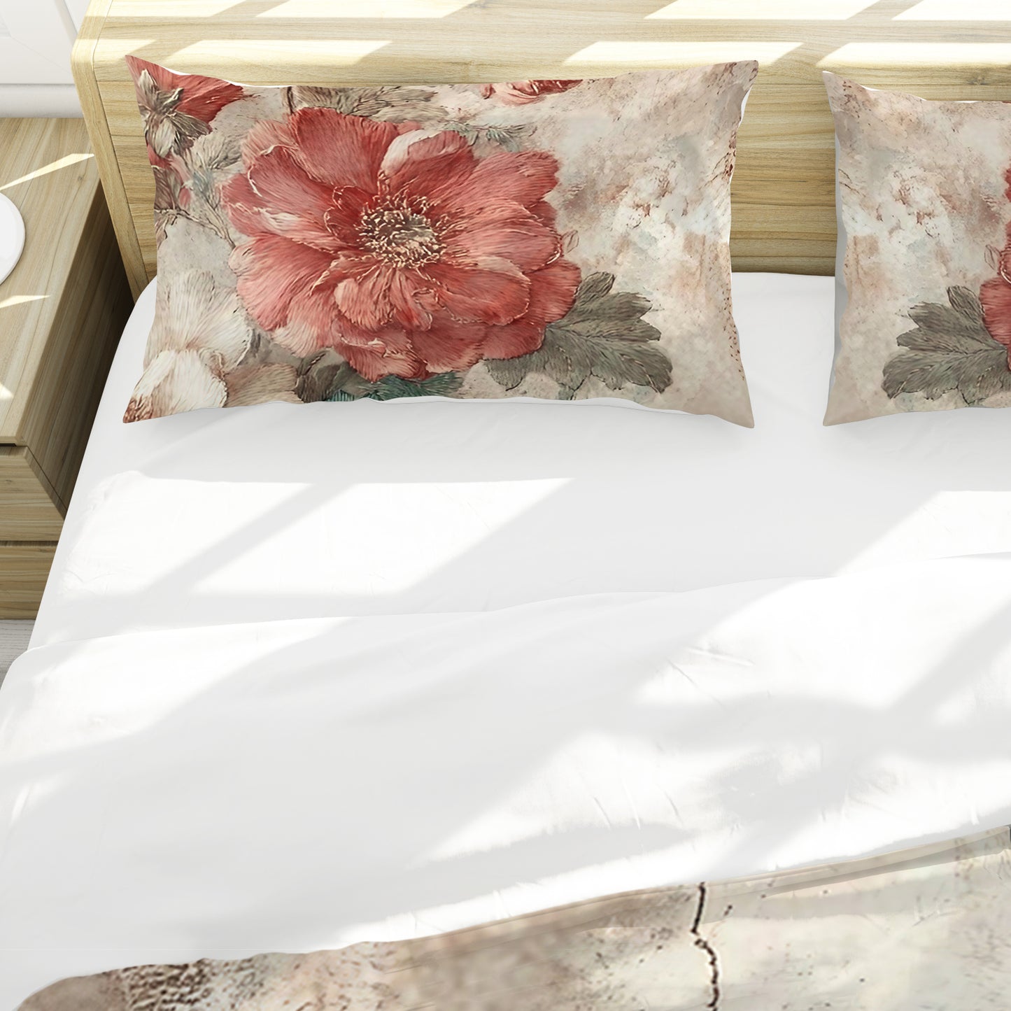 Elegant Flowers Duvet Cover Set