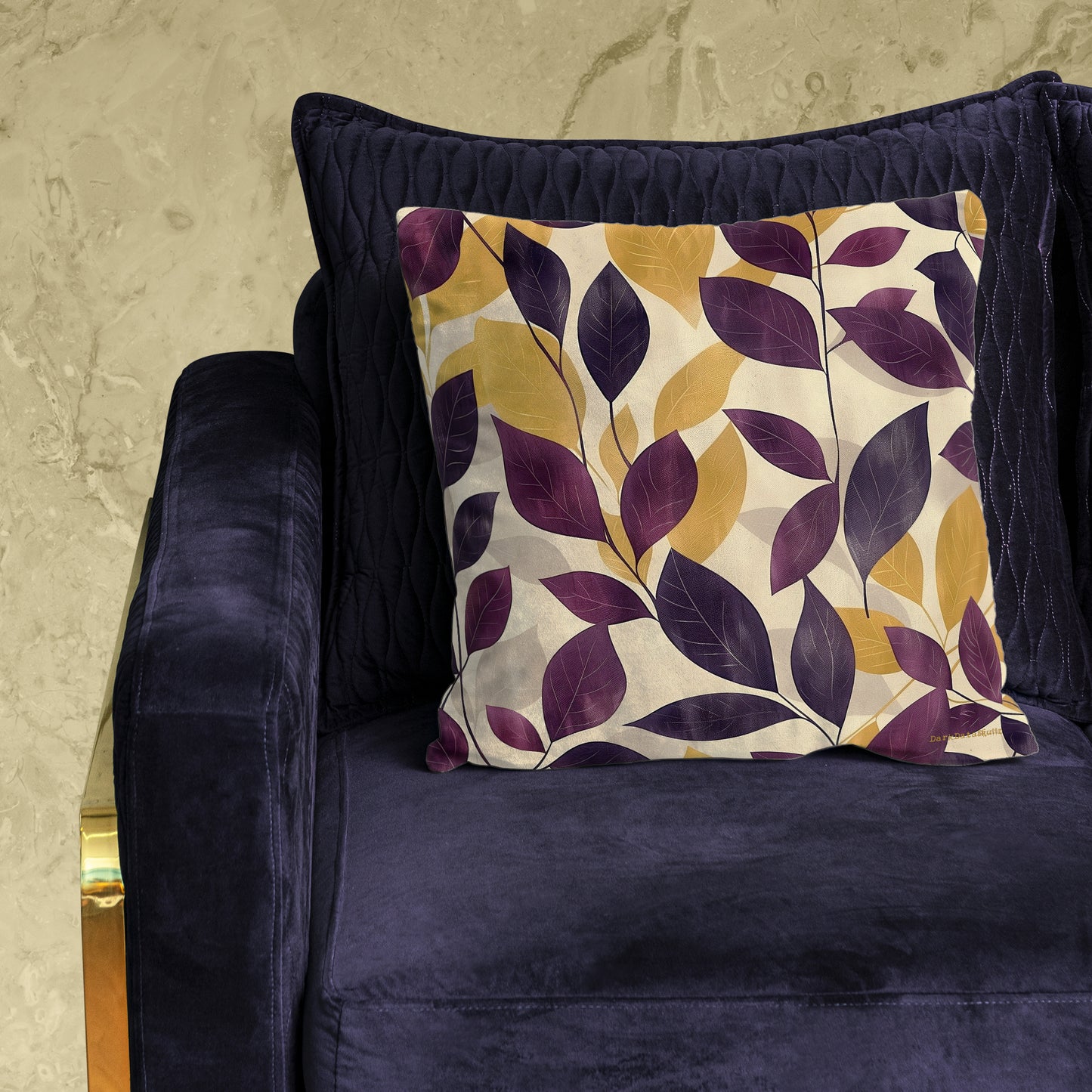 Elegant Plumb Leaves Luxury Scatter by Wikus Schalkwyk