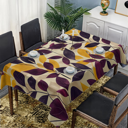 Elegant Plumb Leaves Rectangle Tablecloth by Wikus Schalkwyk