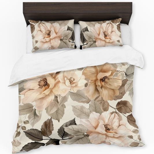 Elegant Romantic Florals Duvet Cover Set by Wikus Schalkwyk