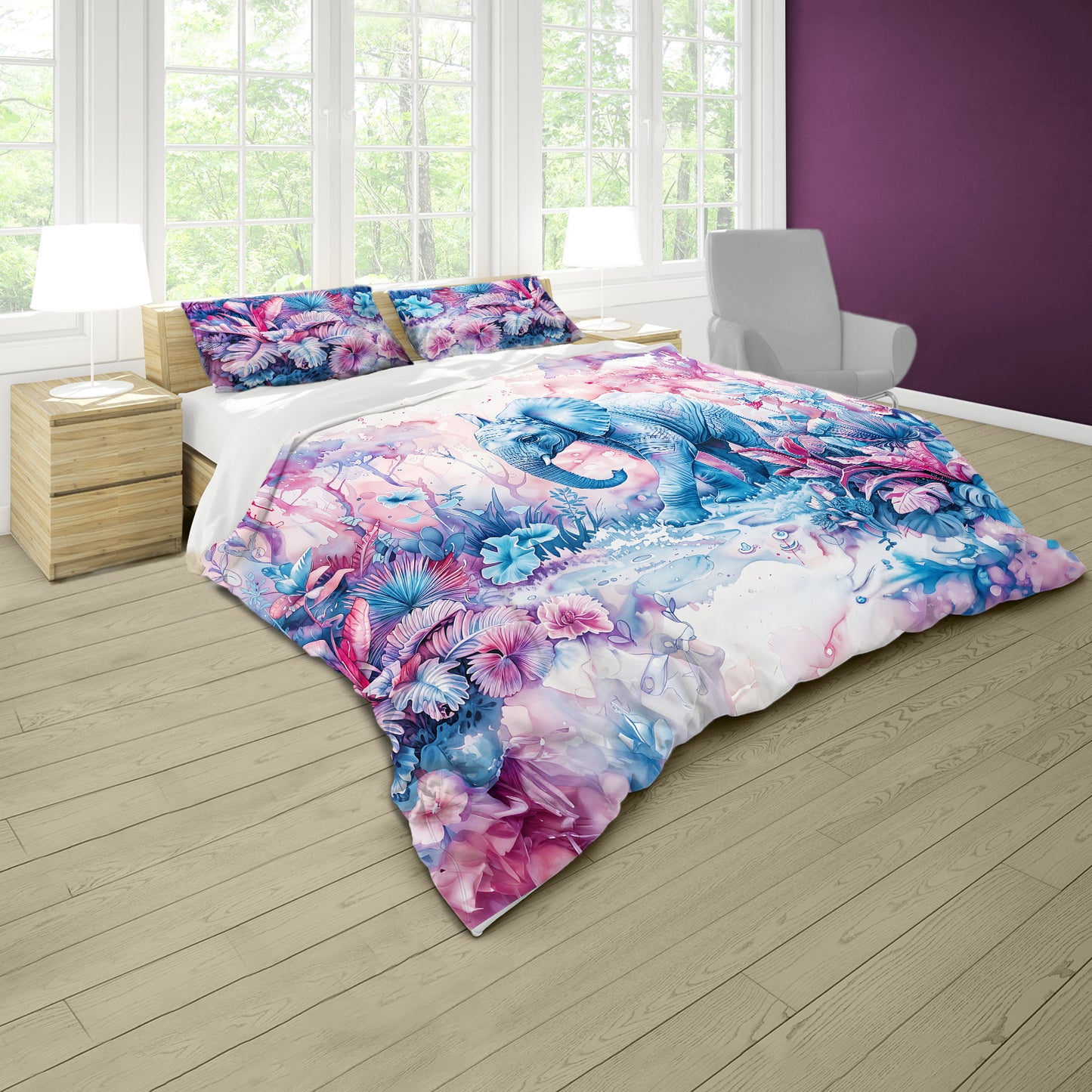 Elepant Enchantment Duvet Cover Set