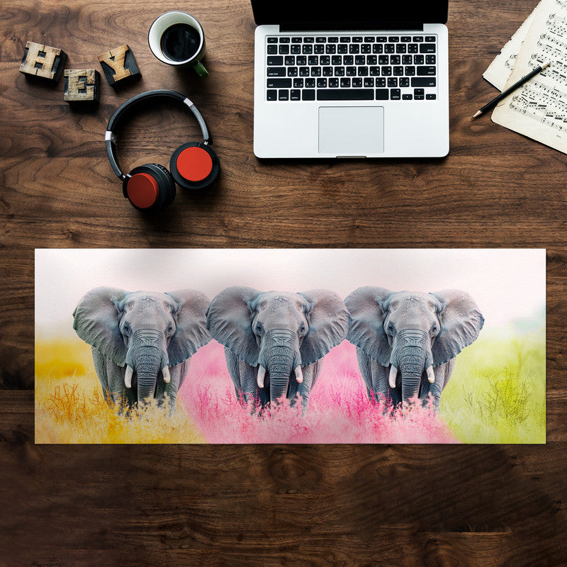 Elephant Harmony Large Desk Pad