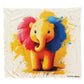 Elephant Light Weight Fleece Blanket by Wikus Schalkwyk