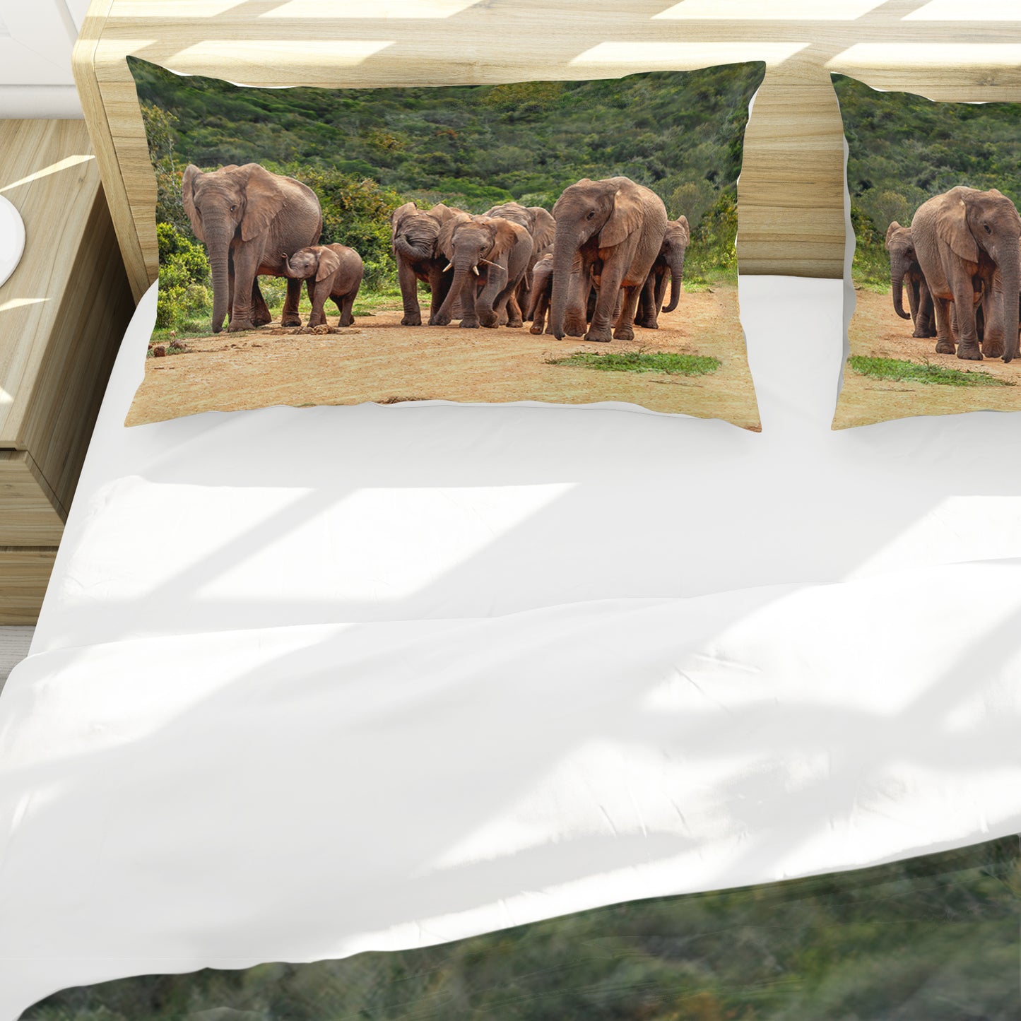 Elephant Family Duvet Cover Set by Annette Heymans