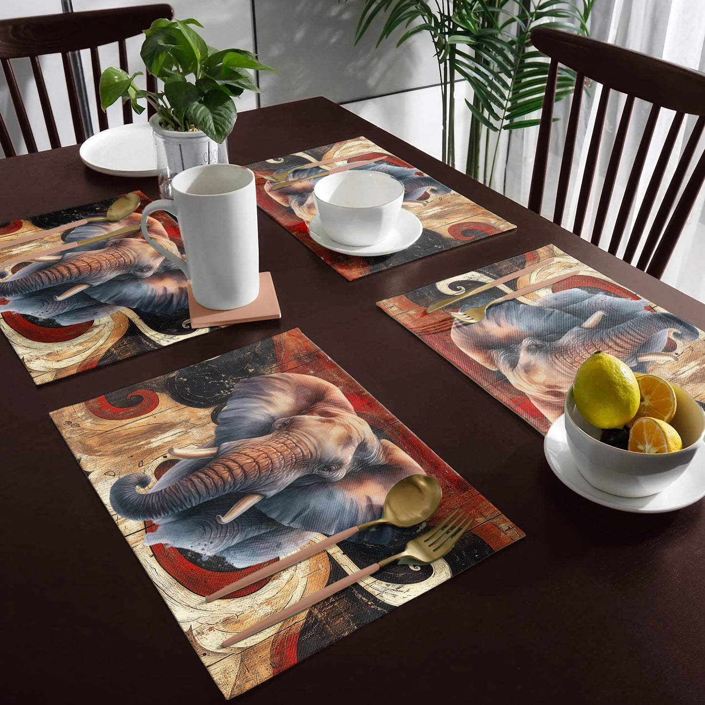 Elephant Placemats by Mark van Vuuren