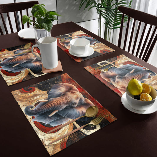 Elephant Placemats by Mark van Vuuren