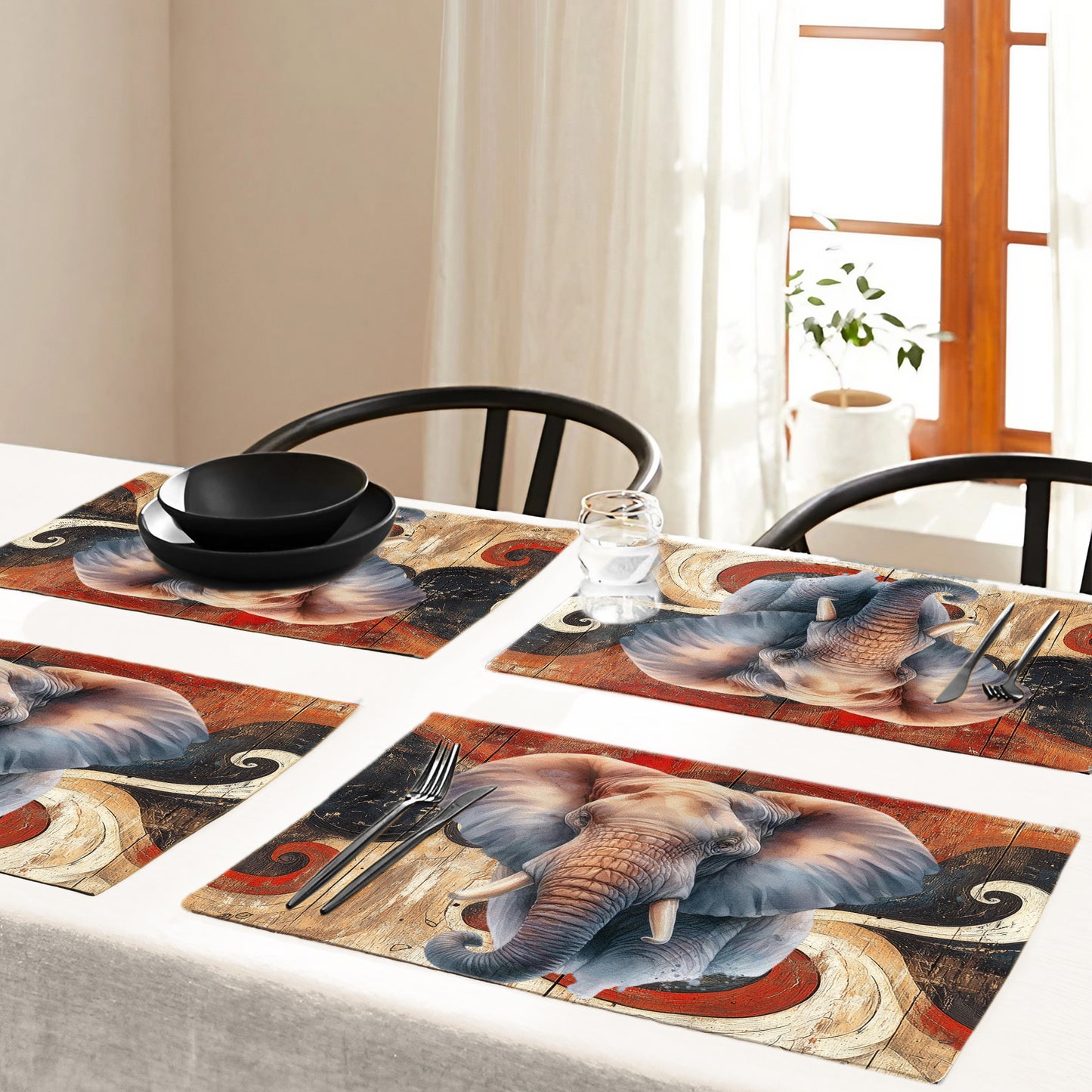 Elephant Placemats by Mark van Vuuren