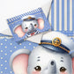 Elephant Sailor Cot Set