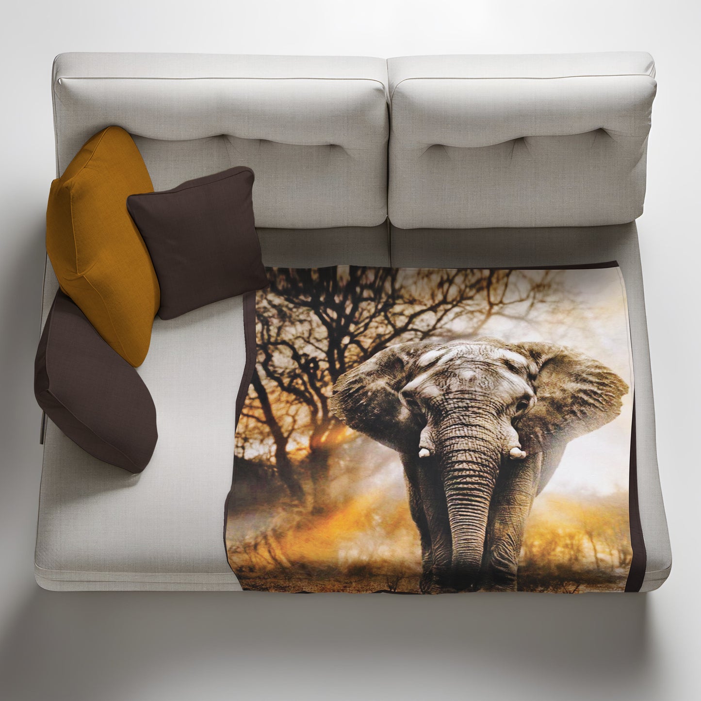 Elephant Sunset Fleece