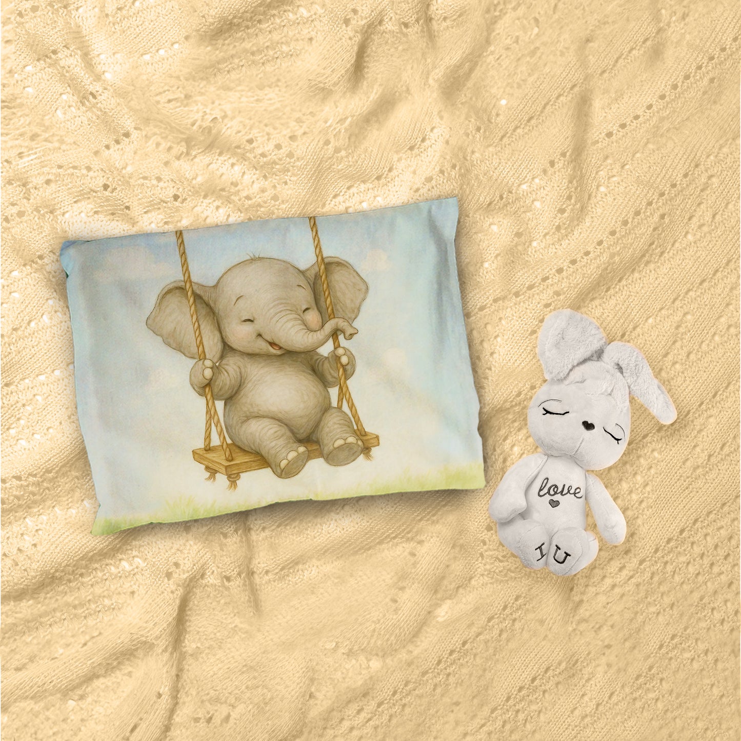Elephant Swinging Cot Set