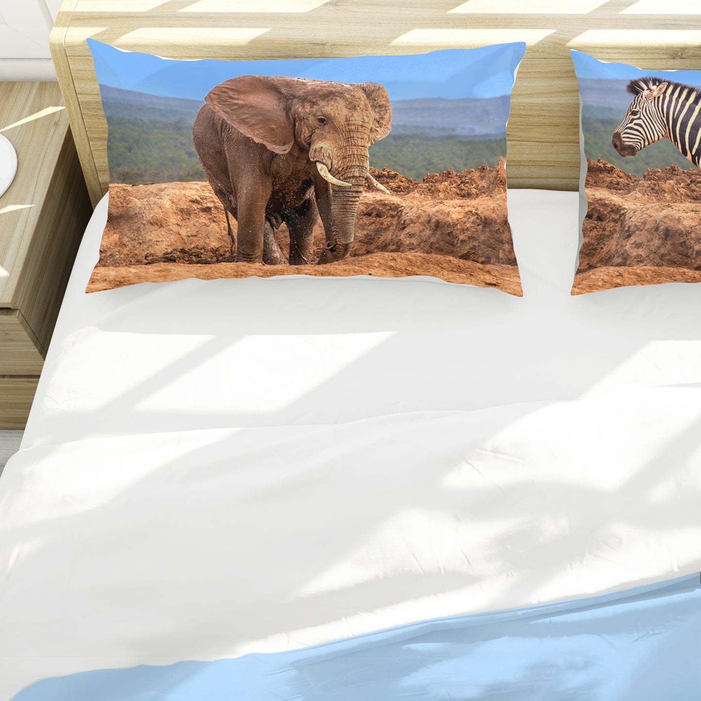 Elephant and Zebra Duvet Cover Set by Fanie Heymans