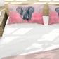 Elephant in Rosegrass Duvet Cover Set