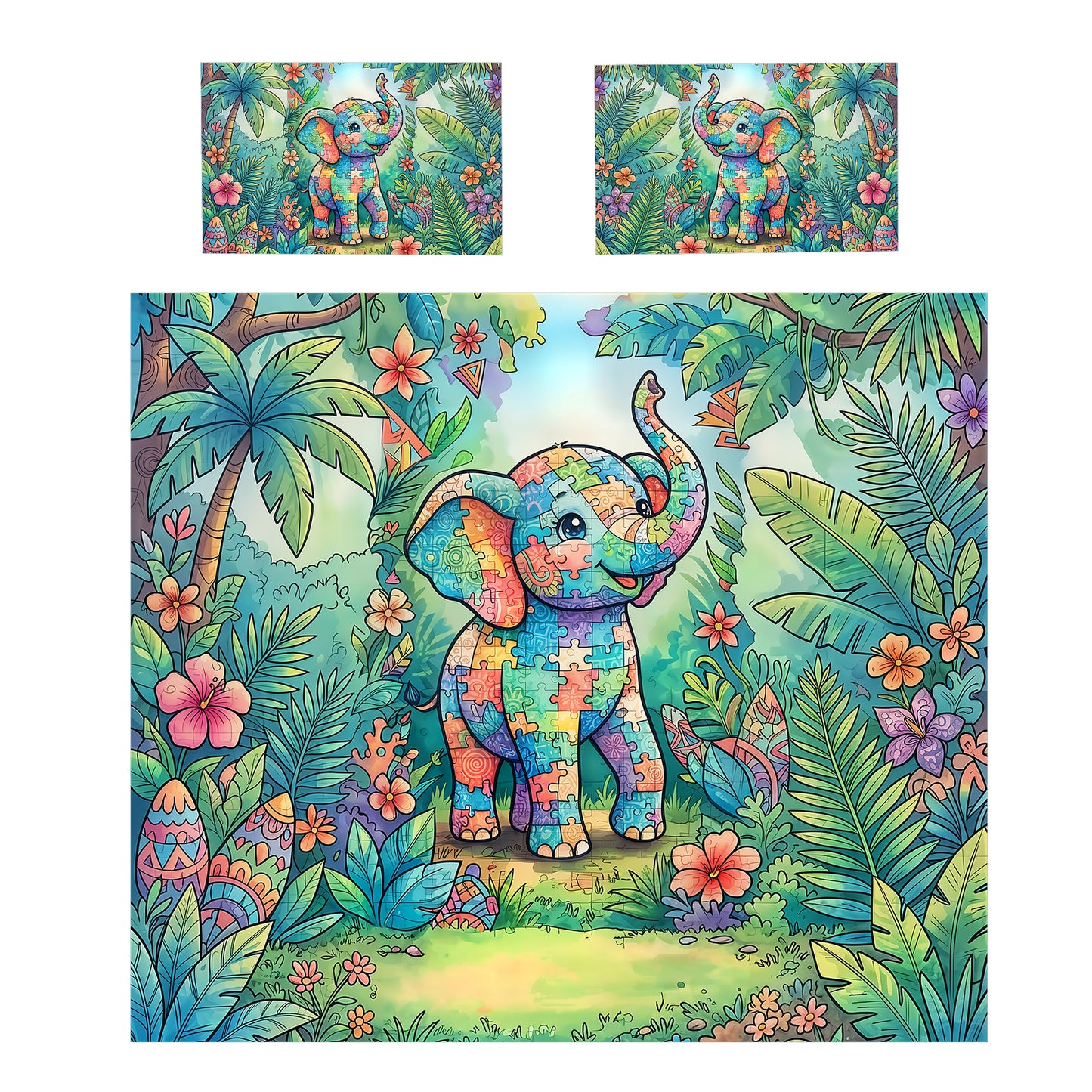 Ellie in the Forest Duvet Cover Set
