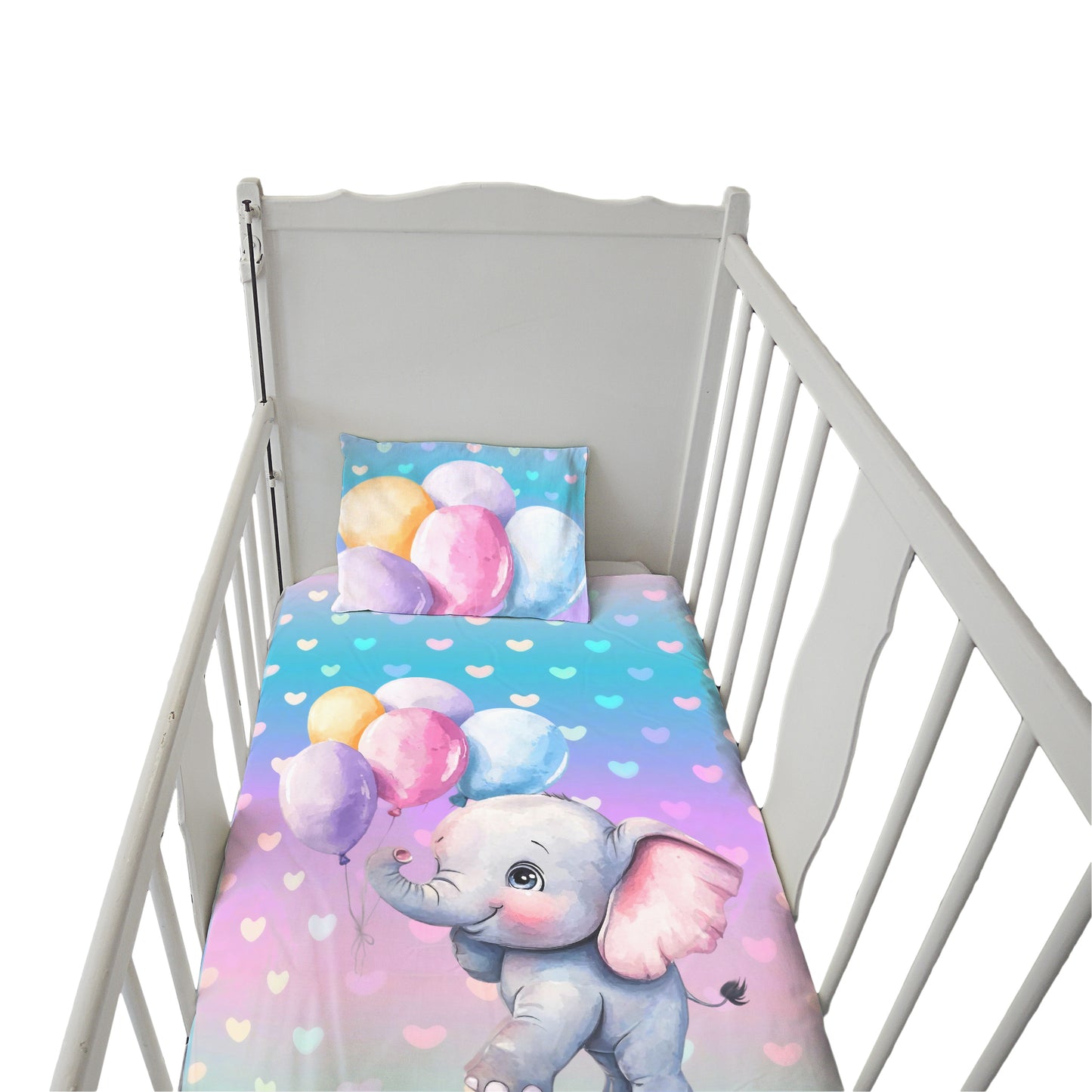 Elly Carrying Balloons Cot Set
