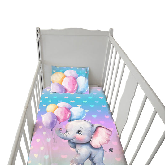 Elly Carrying Balloons Cot Set