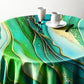 Elven Marble Round Tablecloth