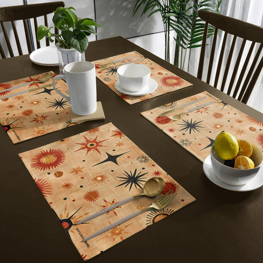 Ember Burst Solar Bloom Placemats by Wikus Schalkwyk