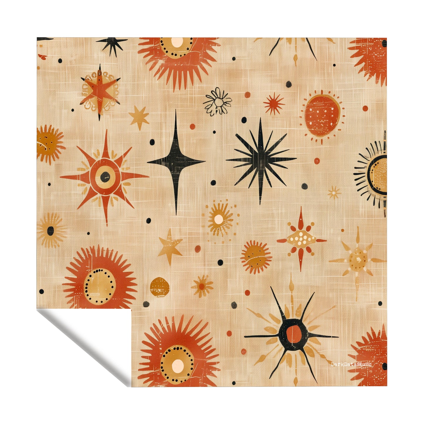 Ember Burst Solar Bloom Square Tablecloth by Wikus Schalkwyk