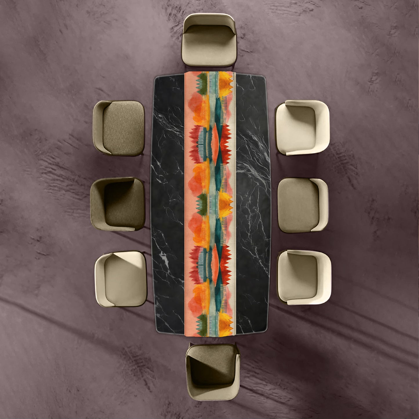Ember Peaks Horizon Table Runner by Wikus Schalkwyk