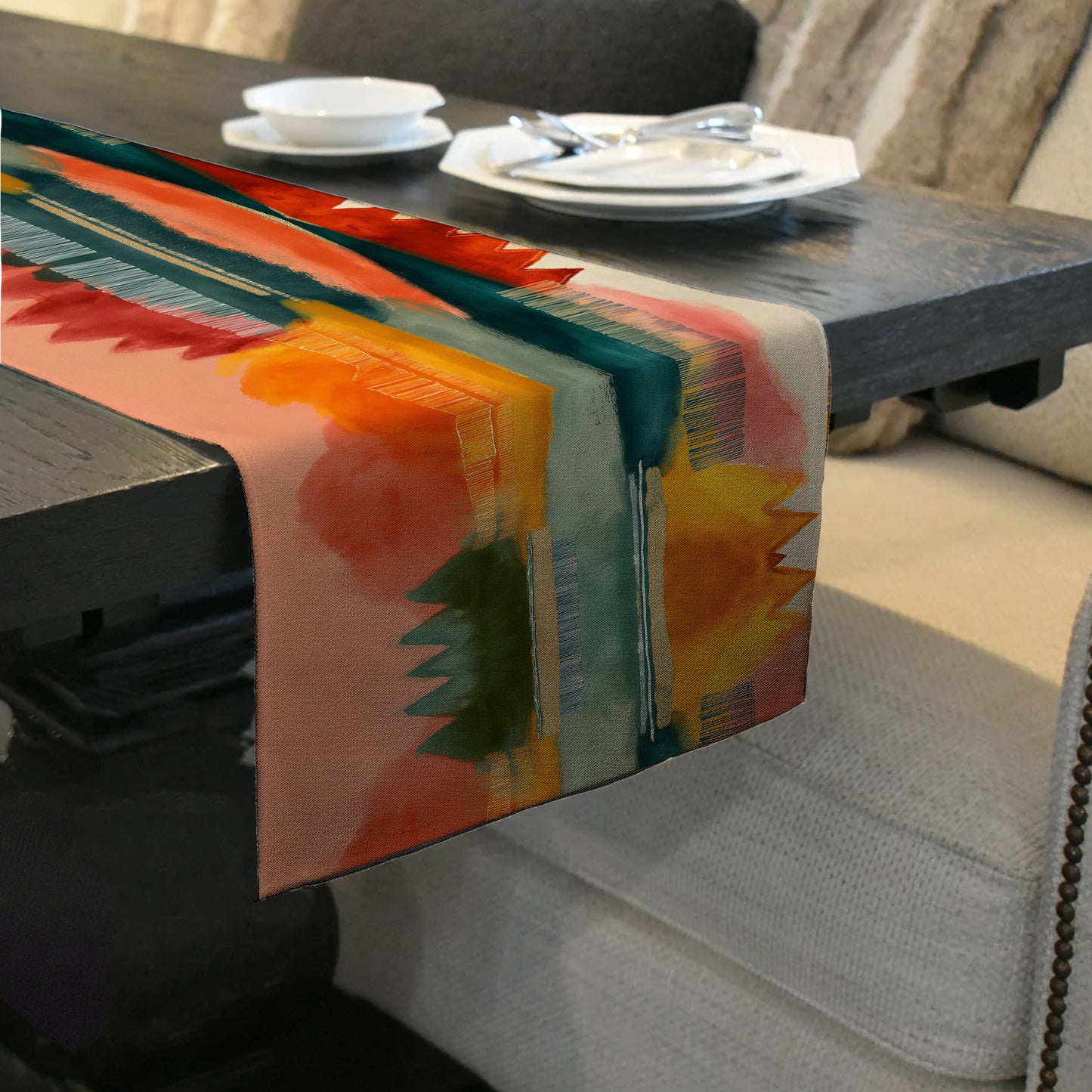 Ember Peaks Horizon Table Runner by Wikus Schalkwyk