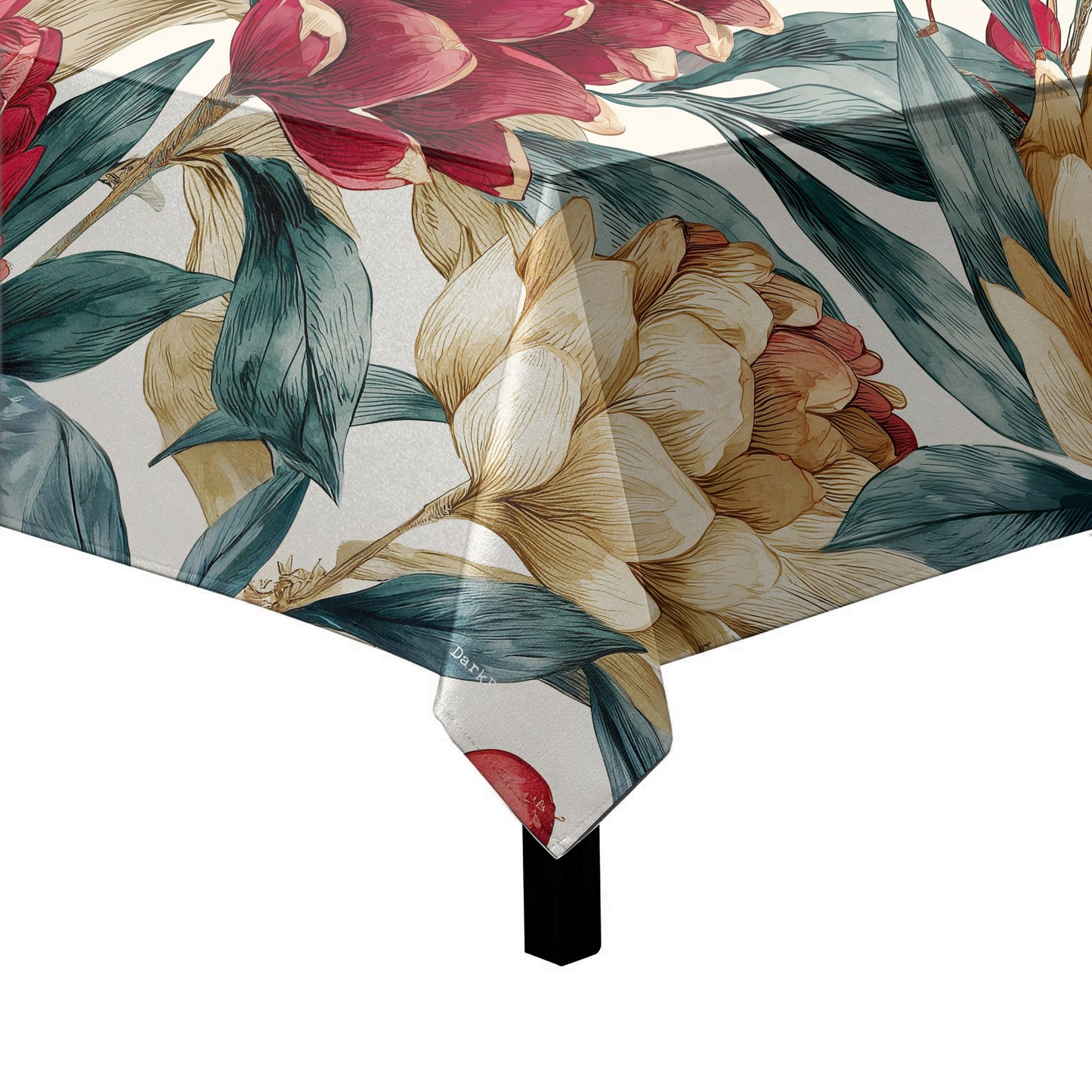 Ember Petal Bloom Square Tablecloth by Wikus Schalkwyk
