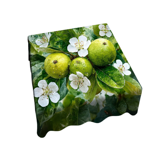 Emerald Bloom Square Tablecloth by Wikus Schalkwyk