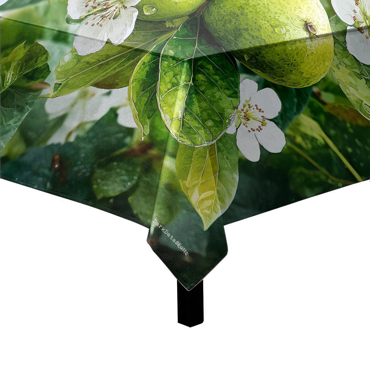 Emerald Bloom Square Tablecloth by Wikus Schalkwyk
