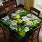 Emerald Bloom Square Tablecloth by Wikus Schalkwyk