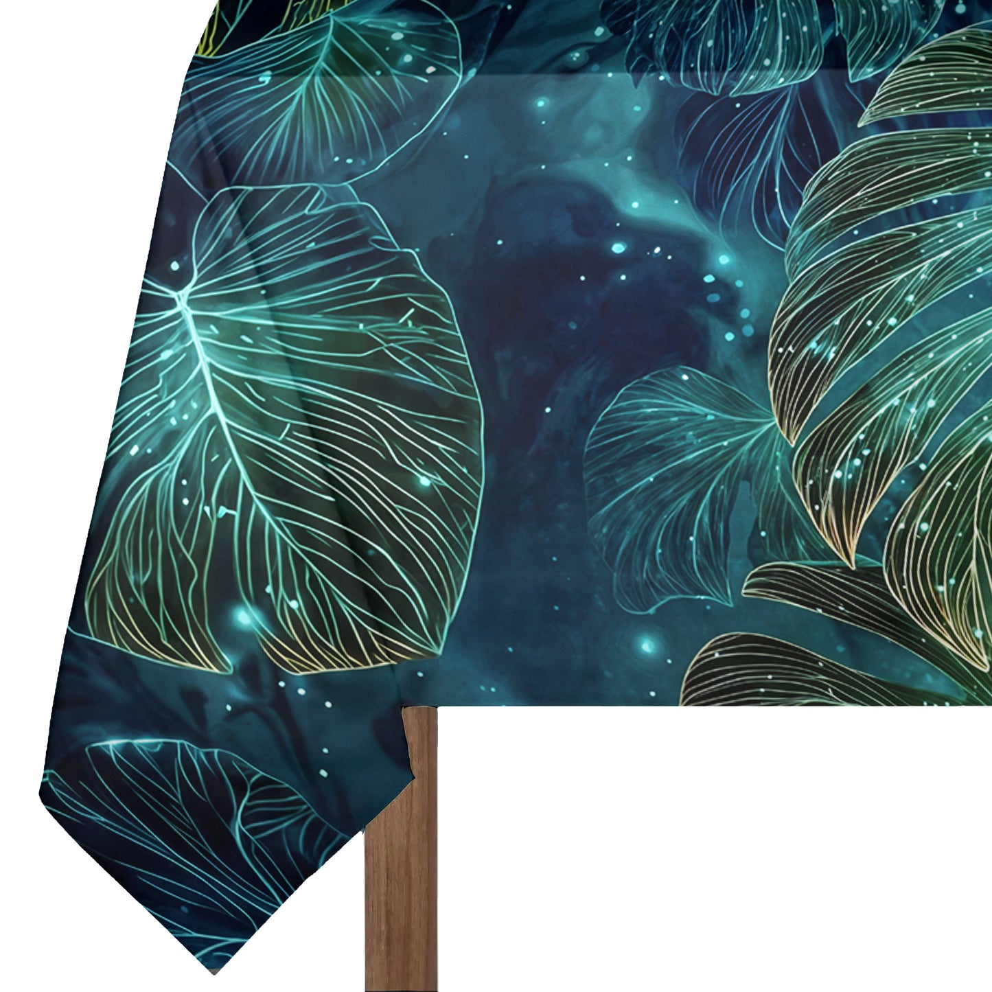 Emerald Leaves  3m Rectangle Tablecloth