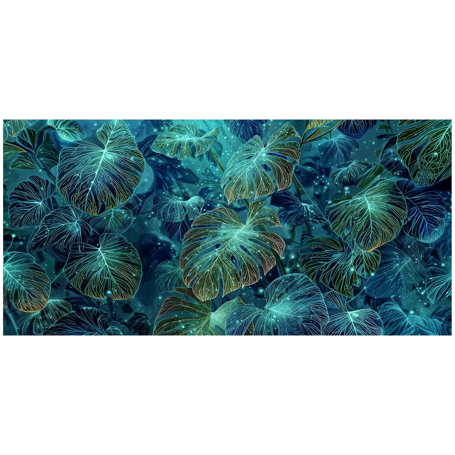 Emerald Leaves  3m Rectangle Tablecloth