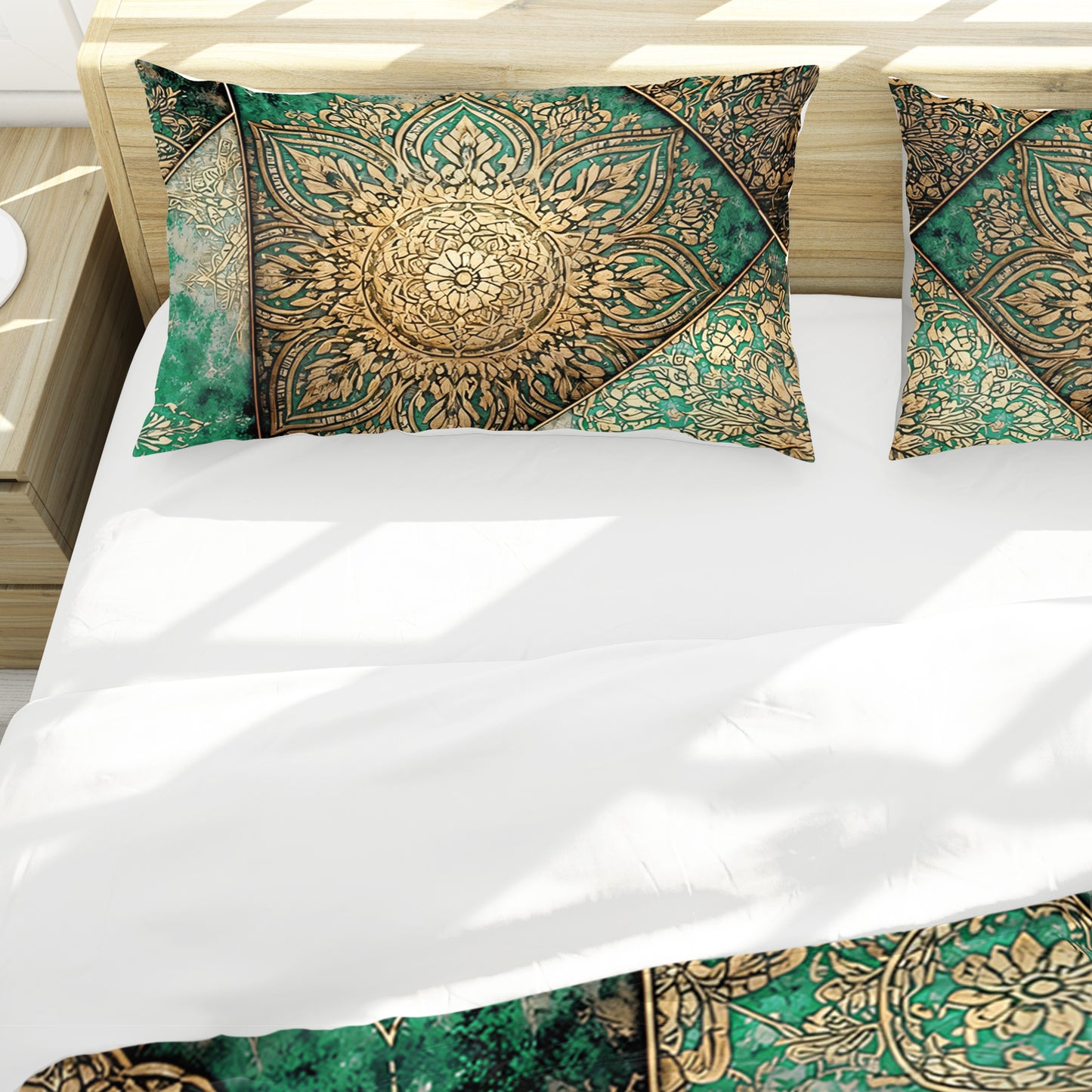 Emerald Persian Patchwork Duvet Cover Set