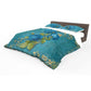 Emerald Rose Duvet Cover Set