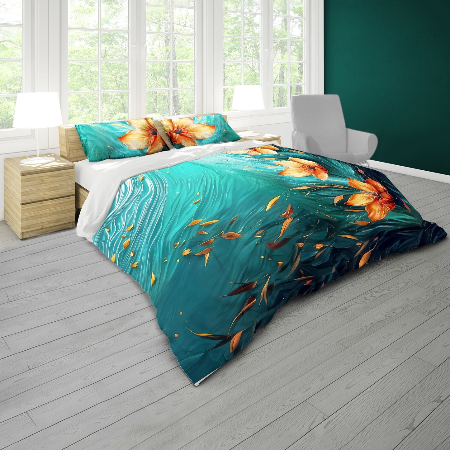 Emerald Waters Duvet Cover Set