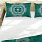 Emerald & Teal & Plumage Pattern Duvet Cover Set