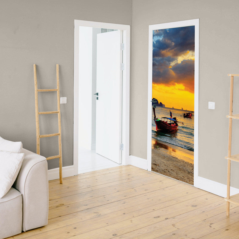 End of Day Door Decoupage