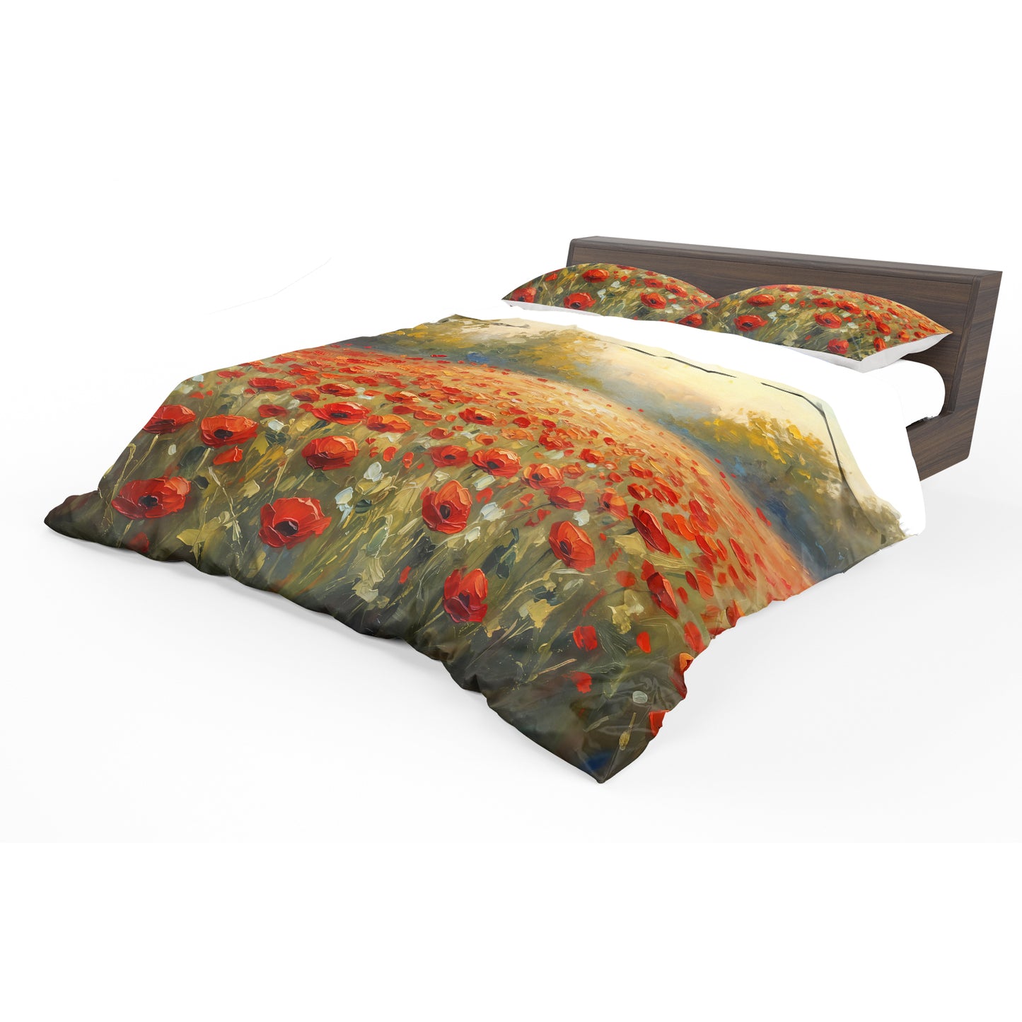 Endless Red Poppies Duvet Cover Set