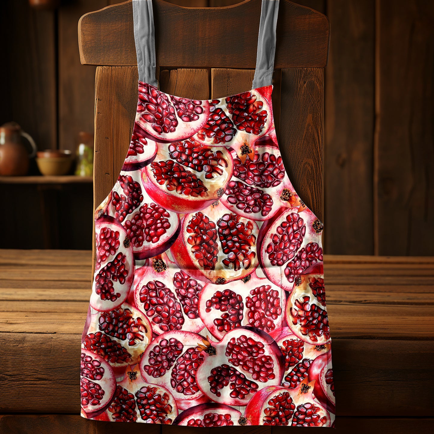 Enlarged Pomegranates Apron by Mark van Vuuren