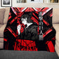 Eren Attack On Titan Red Light Weight Fleece Blanket
